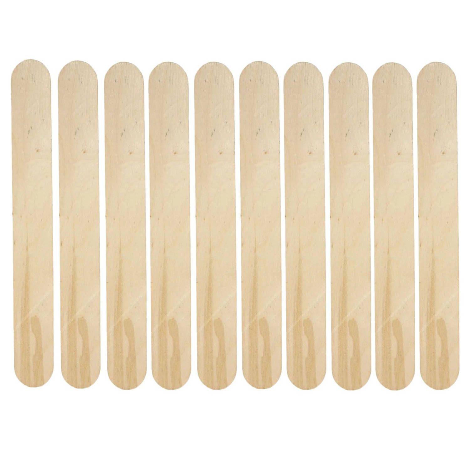 Trendo Knutselstokjes - 20 x 2,5 cm - 100 stuks - Hout - Beige
