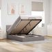 Prolenta Maison Exclusive - Ottoman bed met matras, kleur taupe, 140x190 cm, textiel