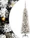 vidaXL Sapin de Noël artificiel Blanc 120 cm PVC et Métal et Plastique
