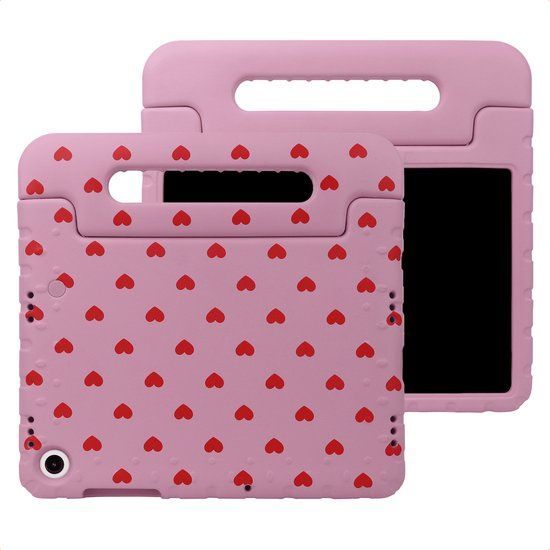 imoshion Tablet Hoes - Geschikt voor Samsung Galaxy Tab A9 Plus / Galaxy Tab A11 Plus - Kidsproof Design Backcover met handvat - Roze