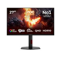 AOC G4 Q27G4ZDR 26.5" QD-OLED Gaming Monitor - 240Hz, 0.03ms, Quad HD