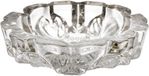 HOME DECO FACTORY Vintage Zware Glazen Asbak Indoor & Outdoor 13 cm Transparant