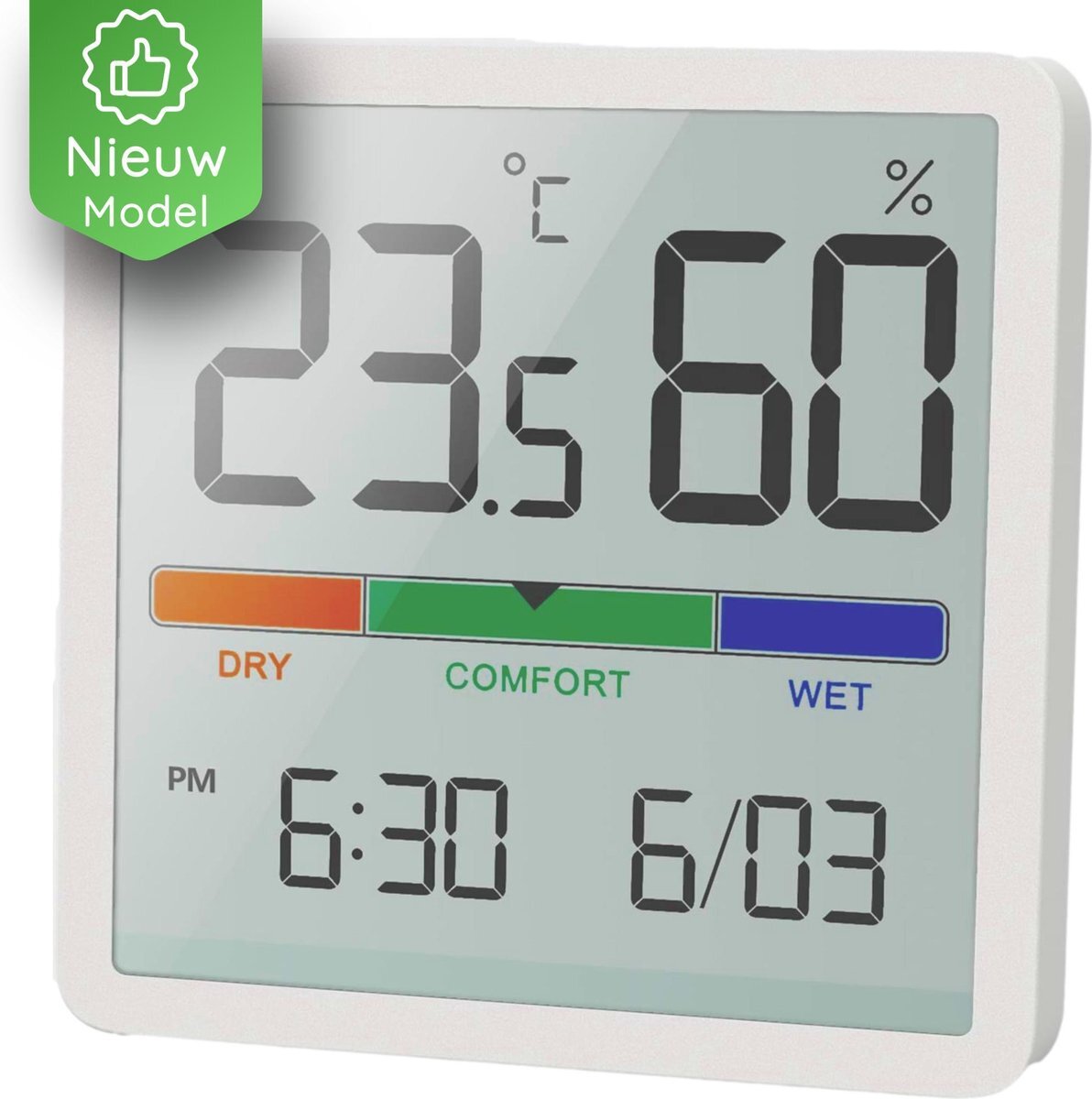 YUCONN Hygrometer Hygrometer binnen Digitaal Luchtvochtigheidsmeter