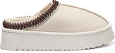 Omigo Pantoufles doublées pour femme Pantoufles en peluche isolées Beige Gr.40/41