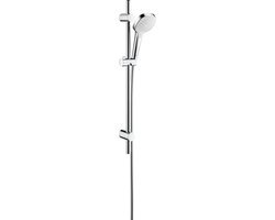 Hansgrohe MySelect glijstangset m. handdouche 65 cm, Ø11cm m. 3 straalsoorten m. doucheslang en verstelbare wandsteun chroom 26751400