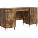 Maison Exclusive Bureau Chêne Fumé 142,5 X 50 X 75 Cm Bois D'Ingénierie