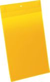 DURABLE magnetische identificatietas, geel/transparant, A4, staand, 10 stuks