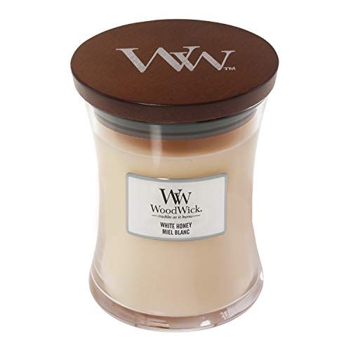 Woodwick White Honey Medium M Glas Creme 275ml