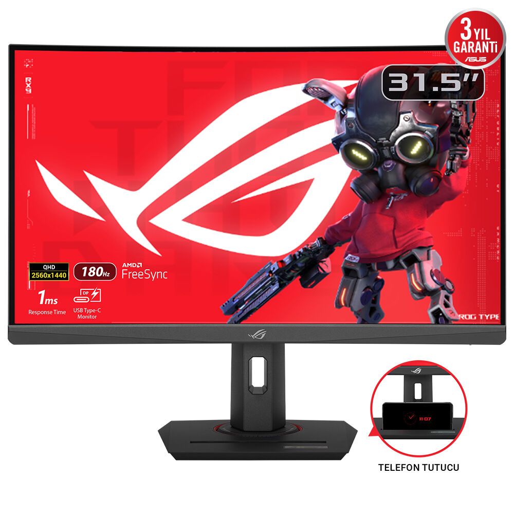 ASUS ROG Strix XG32WCS 32" Curved QHD Gaming Monitor - 180Hz