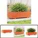 vidaXL Plantenbak 90x40x26,5 cm massief grenenhout wasbruin
