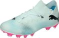 PUMA FUTURE 7 MATCH FG/AG Heren Sportschoenen - Wit/Zwart/Roze - Maat 46