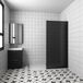 Aica Sanitair Douche - 120x200cm - Profil Noir - 8mm Verre de Sécurité - EasyClean