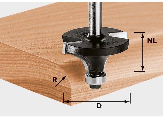 Festool 491009 Afrondfrees - 8mm