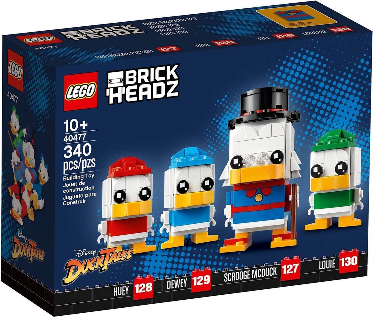 lego BrickHeadz™ Dagobert Duck, Kwik, Kwek en Kwak - 40477