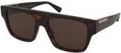 Gucci Lunettes de soleil GG1960S 007 Noir Marron Plastique Carré