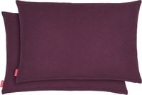 Blumtal Chenille Kussenslopen - Set van 2 - Zacht en met Blinde Rits - Kussenhoes 30 x 50, Aubergine - Paars