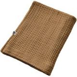 Gaïa Drap de bain - L'Effet Papillon - 90 x 150 cm - Gaze de coton - Camel uni