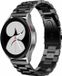 By Qubix - Stalen schakelband - Zwart - Smartwatch bandje 20mm - Geschikt voor Garmin Approach S12 / S40 / S42