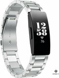 Strap-it Fitbit Inspire / Inspire HR / Inspire 2 stalen bandje - zilver