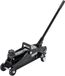 Vigor Trolley Jack V6028-2.0-BE Hydraulische trolleykrik Black Edition 2 ton laadvermogen met rubberen adapter CE GS compacte constructie 8,3 kg voor auto werkplaats