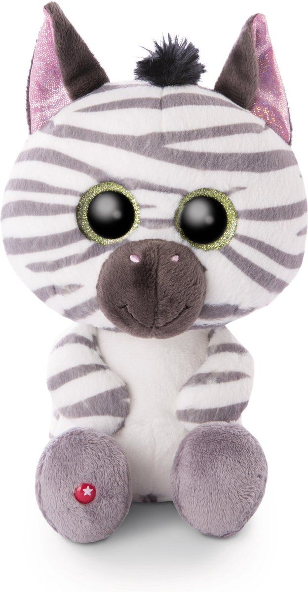 NICI Knuffelzebra Zebra Mankalita 25 Cm - Wit/Bruin