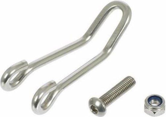 Busch + Müller Lampenhouder voor B+M Oval, IQ Fly, IQ Cyo zilver