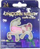Henbrandt Glow in the dark stickers – Eenhoorn - Unicorn – 24 stuks - 5 cm