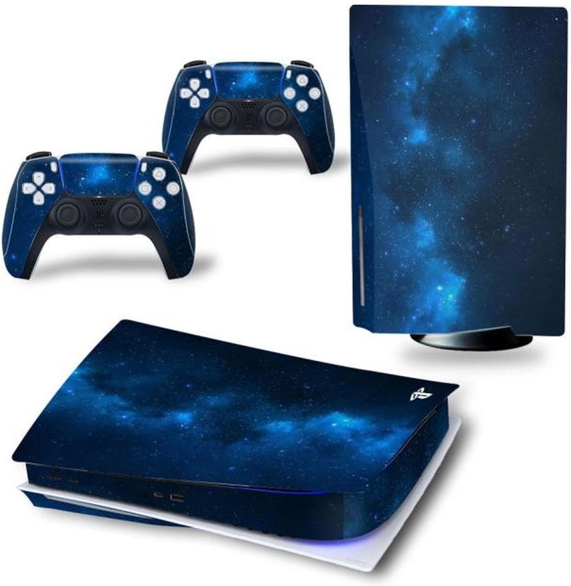 Gadgetpoint! Console & Controller Stickers | 4.42 | Blauw | Bescherming Skin | Grip | Geschikt voor de volgende console(s): PS5 - Playstation 5