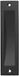 Hermeta Schuifdeurkom 120x40mm Zwart Recht - 4556-70