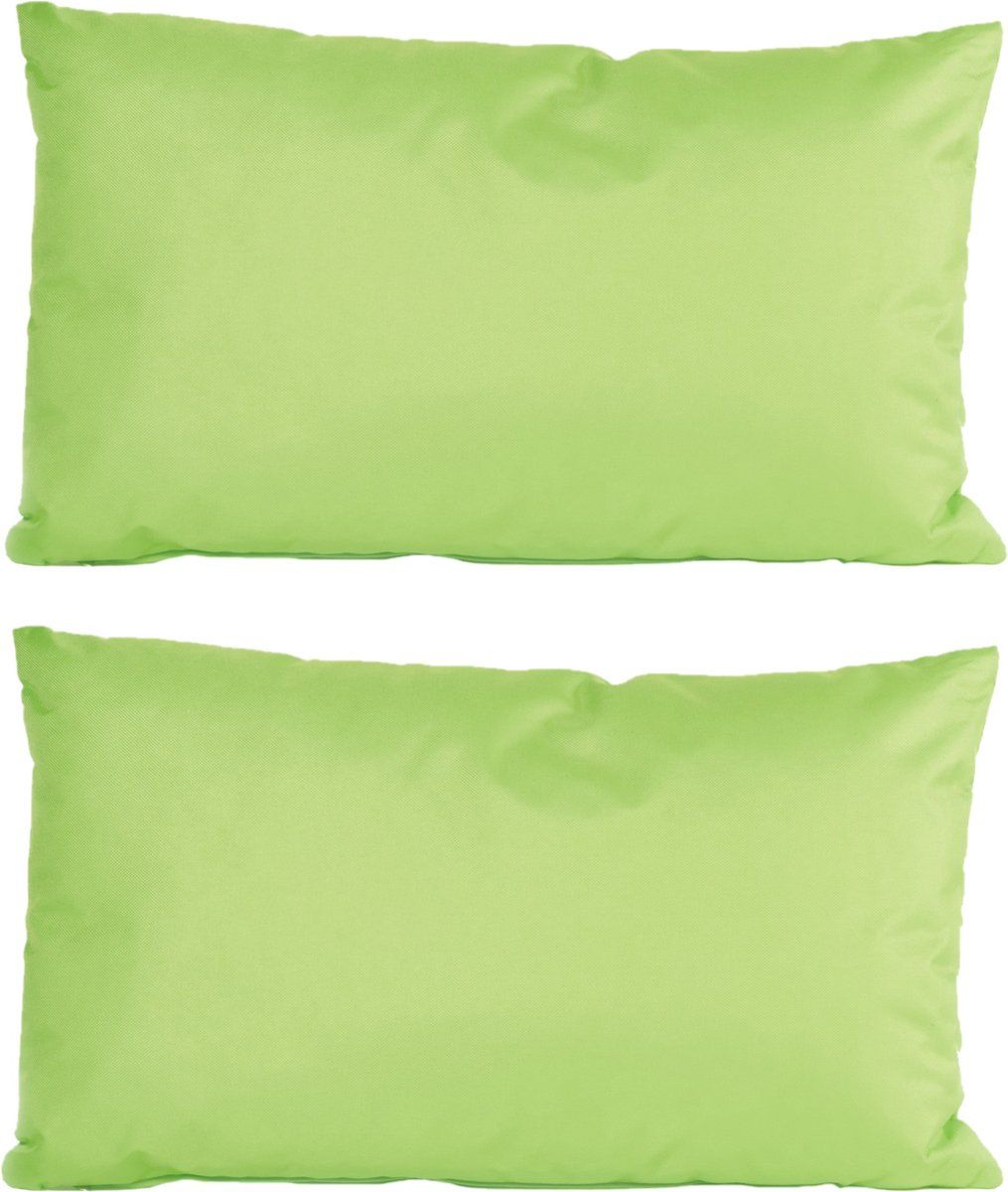 Anna's Collection 6x Groene Sierkussens 30x50cm - Binnen & Buiten - Polyester