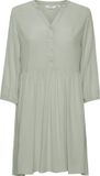 b.young BYMMJOELLA VNECK DRESS 2 Dames Jurk Groen V-hals Driekwart mouw A-lijn Viscose Maat 34