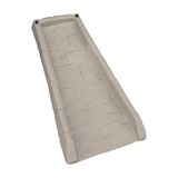 Suncast Decoratieve spatwaterdichte dakgoot aftakplaat van poly-composiet, licht taupe