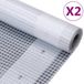 vidaXL Dekzeilen - 2 stuks - Leno - 260 g/m² - 1,5x5 m - Wit