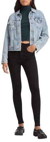 Levi's Mile High Super Skinny Jeans Vrouwen, Black Celestial, 30W / 28L