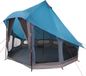 vidaXL Tipi Tent met Dak met Opslag Blauw 404 x 370 x 270 cm Taft