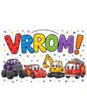 VROOM! Bold and Easy Cars Coloring Book for Boys