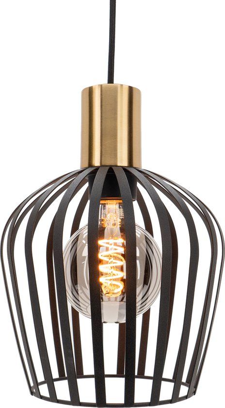 Eglo Empoli Hanglamp - E27 - Ø 20 cm - Zwart/Goud