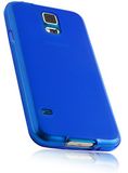 mumbi Beschermhoes voor Samsung Galaxy S5 hoes transparant blauw