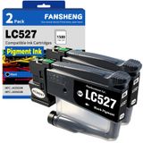 Brother Cartouches d'encre pour Brother LC527, 2 cartouches noires, multipack