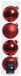 Decoris kerstballen - 12x st - rood - D10 cm - glas - kerstversiering