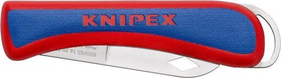 KNIPEX Electriciën Zakmes 16 20 50 SB - Striptang - Rood/Blauw