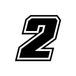 4R Quattroerre.it 13372 Nummer Racing 2 Moto GP, Zwart, 10 x 10 cm