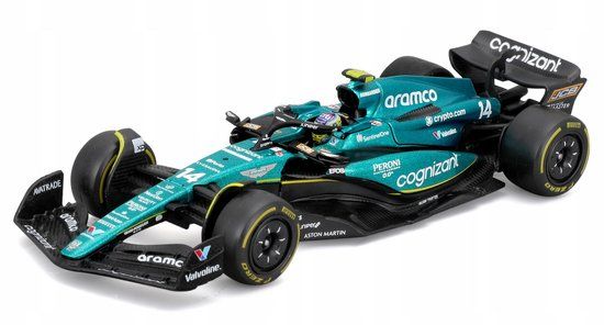Bburago Aston Martin AMR 23 Fernando Alonso 2023 LUXE 1:43 Metaal/Kunststof Groen