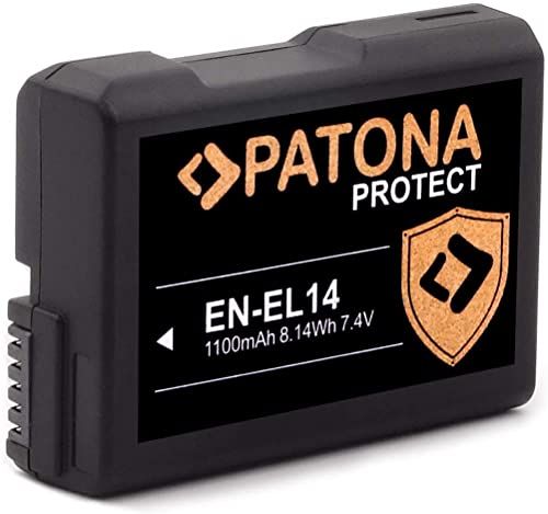Patona EN-EL14 EN-EL14a accu (1100 mAh) met NTC-sensor en V1-behuizing