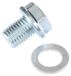 Amracing KXD Olieaftapdop zilver voor ATV quad KXD Loncin Shineray