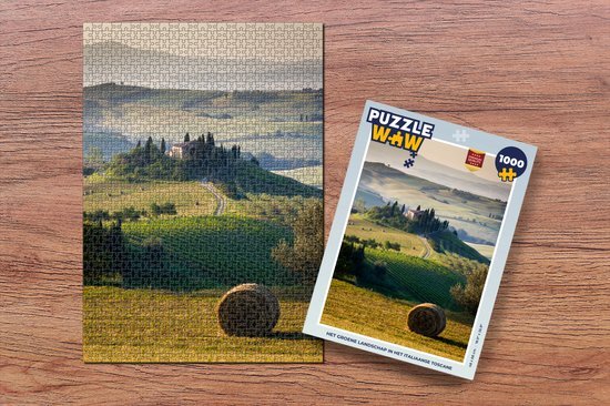 MuchoWow Puzzel Toscane - Landschap - Groen - Legpuzzel - Puzzel 1000 stukjes volwassenen