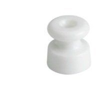 Fontini - isolerende kabel - gevlochten - porselein - wit - 5 stuks