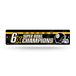 Rico Industries NFL Pittsburgh Steelers - 6X Champ Plastic Straatbord - Woondecoratie - Wandbord