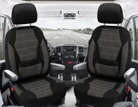Bremer Sitzbezüge Autostoelhoezen voor Fiat Ducato III BJ vanaf 2006 – Stoelhoezen voor bestuurder en passagier in Zwart