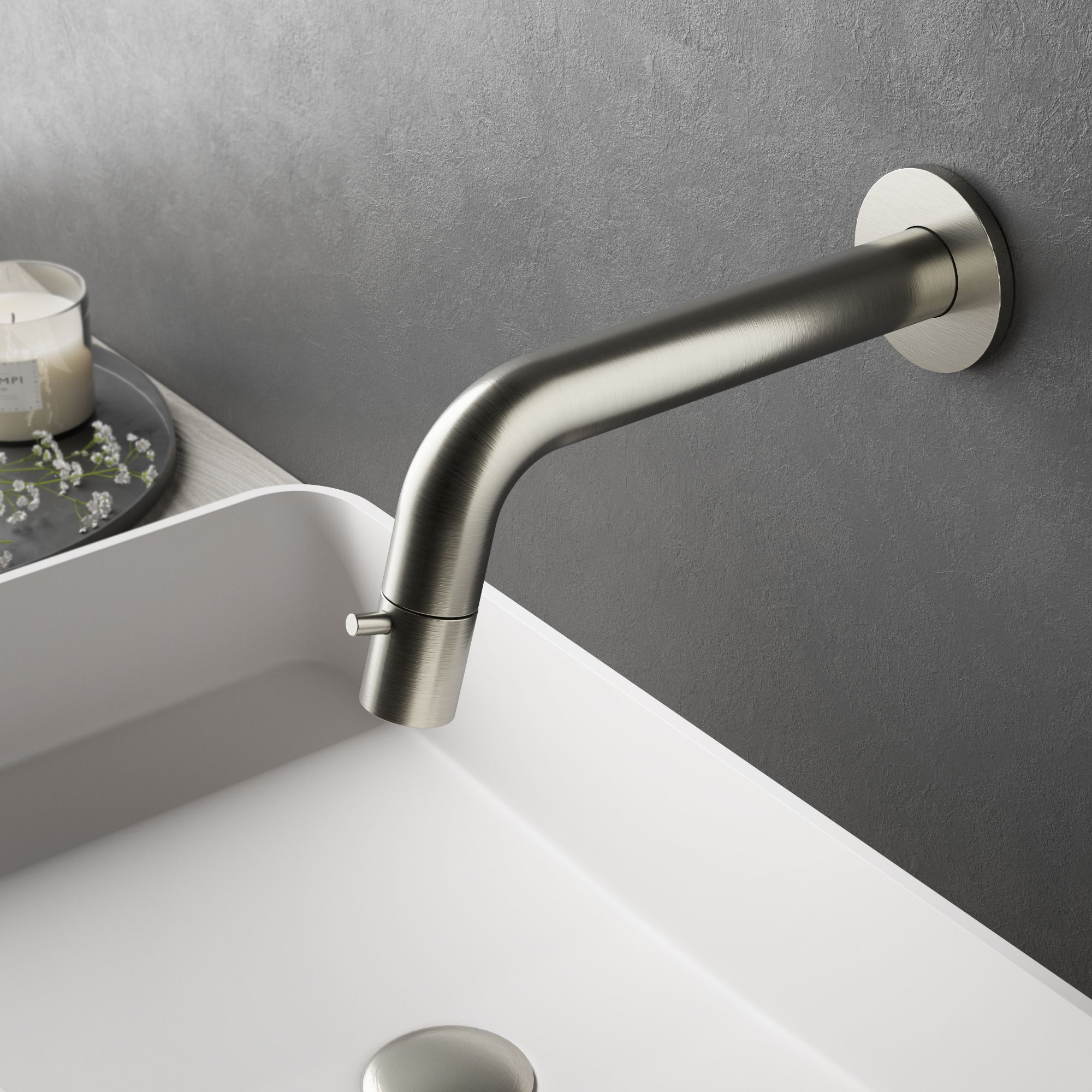 hotbath Cobber fonteinkraan geborsteld messing UW001BB